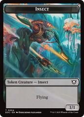 Insect // Beast (0005) Double-Sided Token [Edge of Eternities Commander Tokens] | Exor Games Bridgewater
