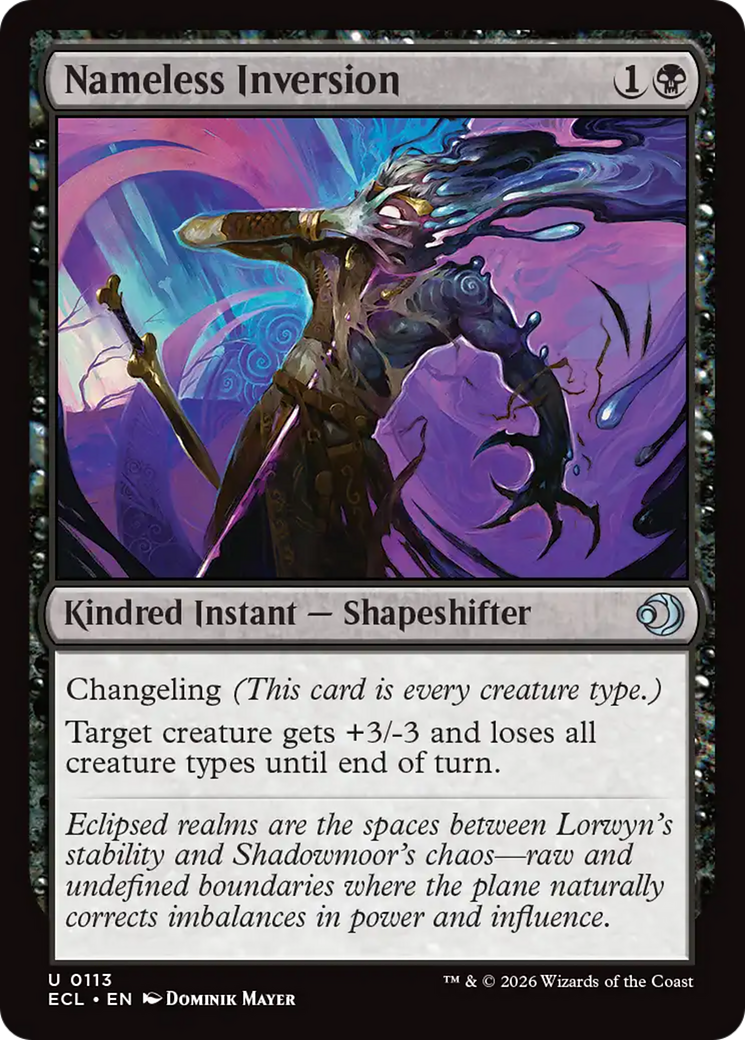 Nameless Inversion [Lorwyn Eclipsed] | Exor Games Bridgewater