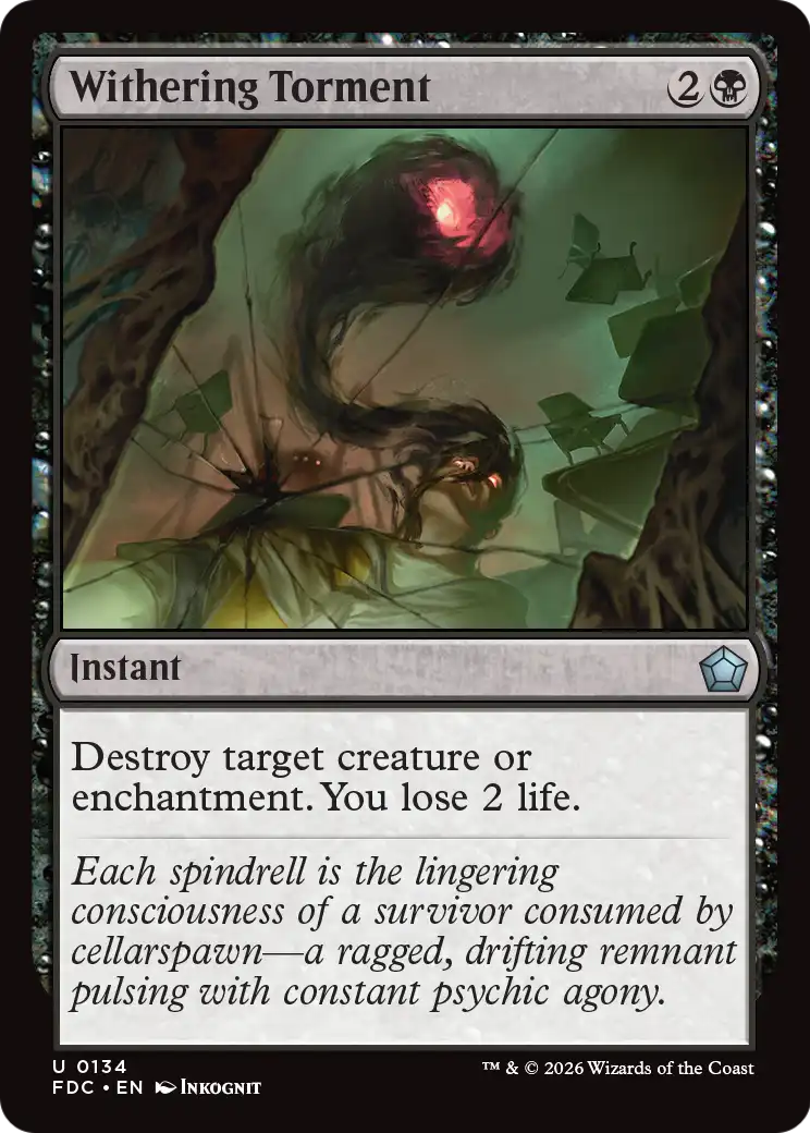 Withering Torment [Foundations Commander] | Exor Games Bridgewater