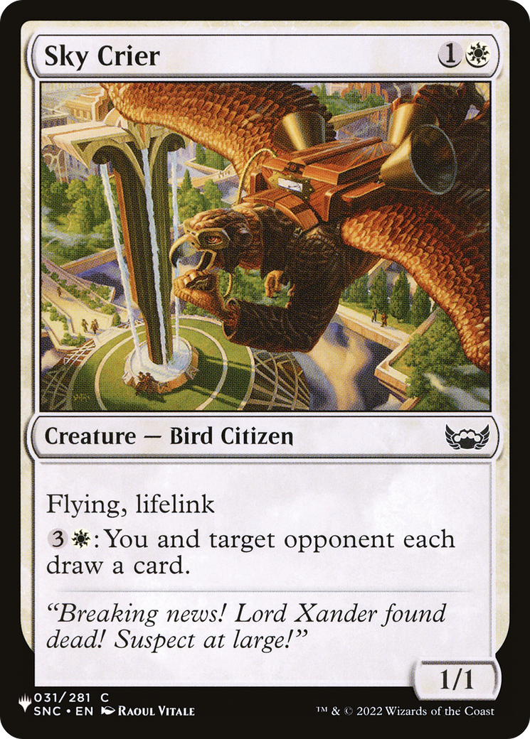 Sky Crier [The List Reprints] | Exor Games Bridgewater