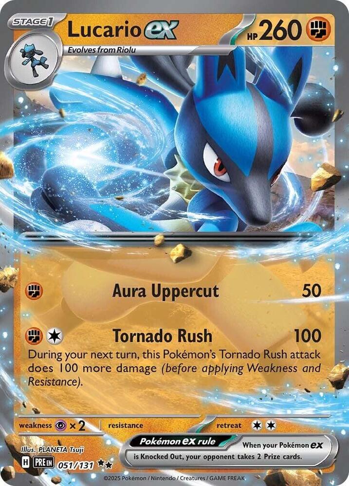 Lucario ex (051/131) [Scarlet & Violet: Prismatic Evolutions] | Exor Games Bridgewater