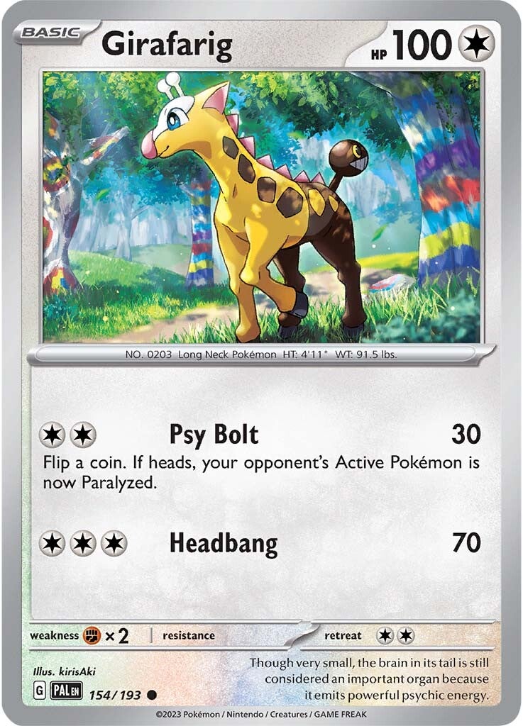 Girafarig (154/193) [Scarlet & Violet: Paldea Evolved] | Exor Games Bridgewater