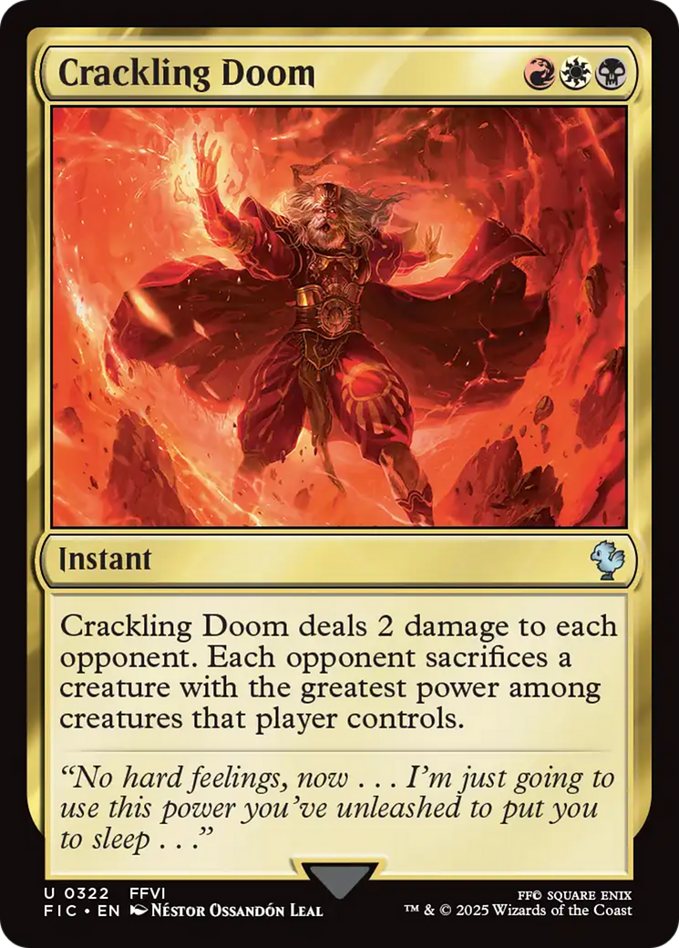 Crackling Doom [FINAL FANTASY Commander] | Exor Games Bridgewater