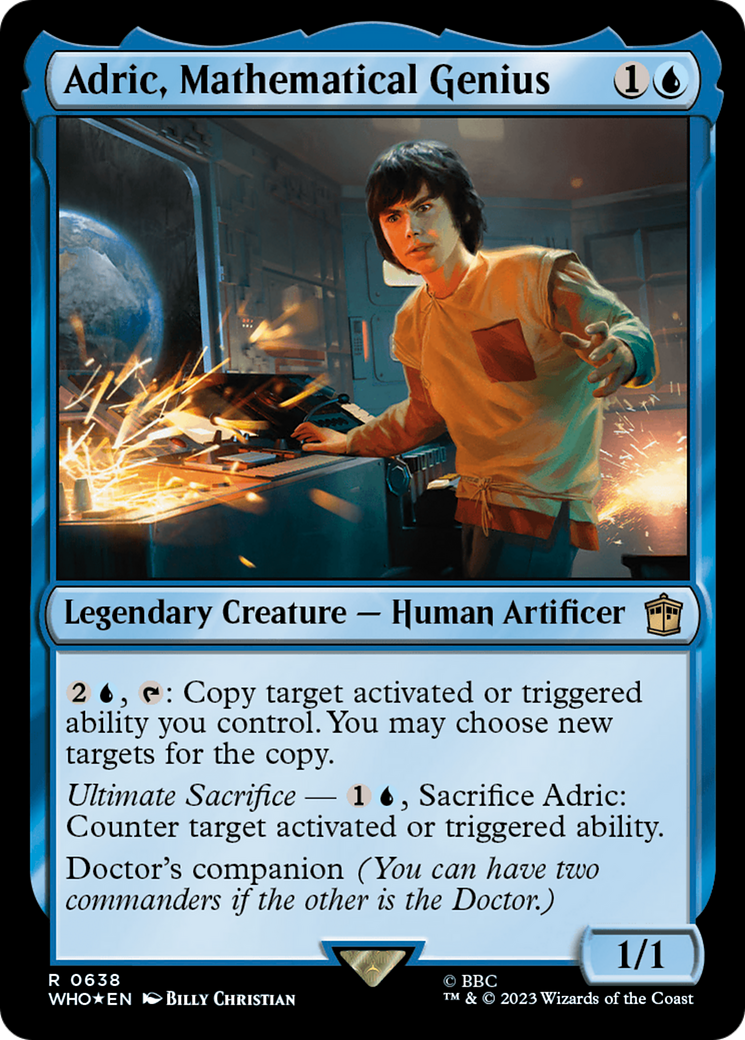 Adric, Mathematical Genius (Surge Foil) [Doctor Who] | Exor Games Bridgewater