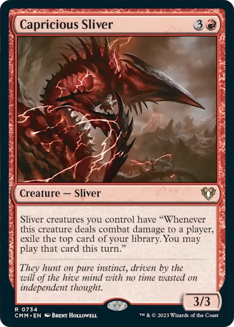 Capricious Sliver [Commander Masters] | Exor Games Bridgewater