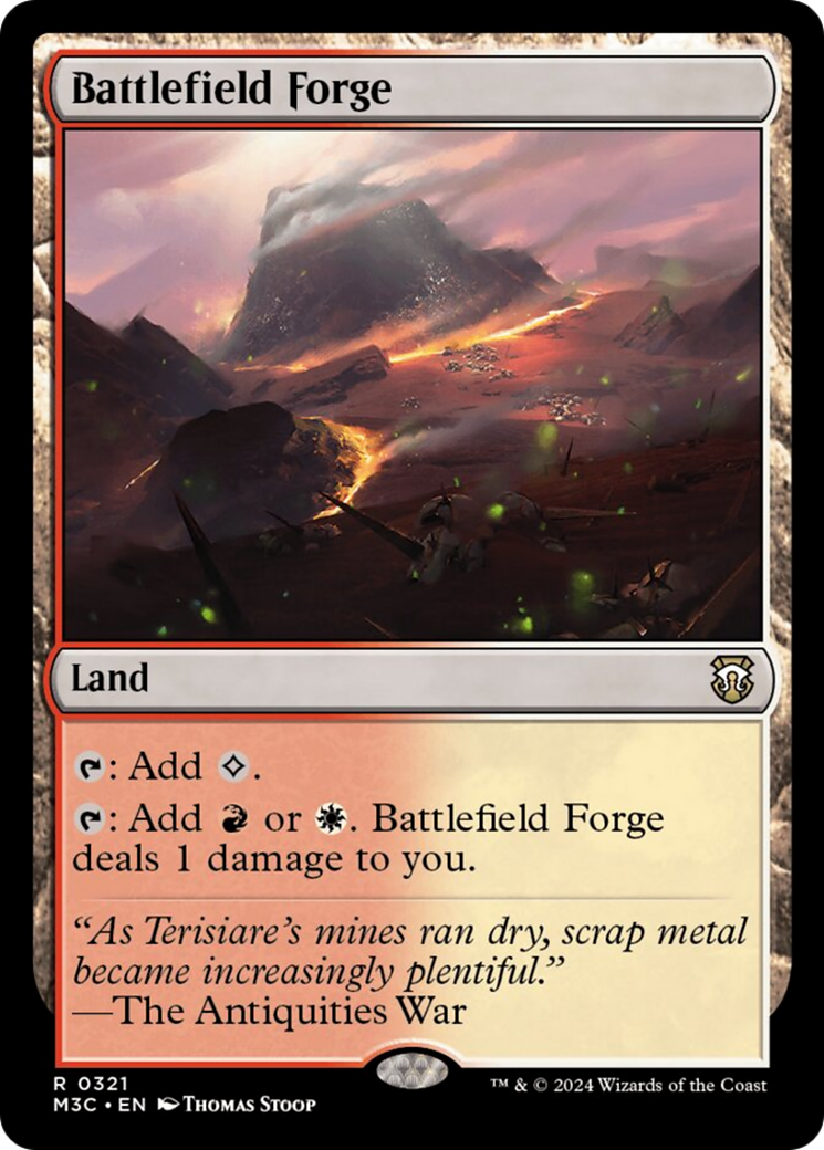 Battlefield Forge (Ripple Foil) [Modern Horizons 3 Commander] | Exor Games Bridgewater