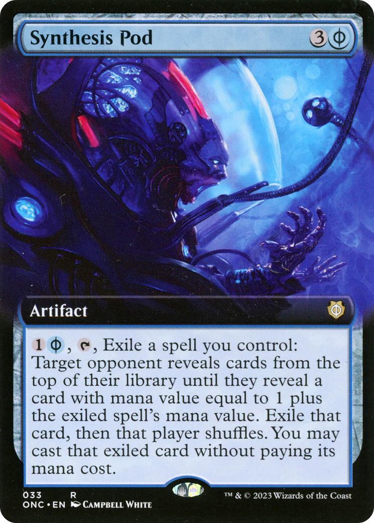 Synthesis Pod (Extended Art) [Phyrexia: All Will Be One Commander] | Exor Games Bridgewater