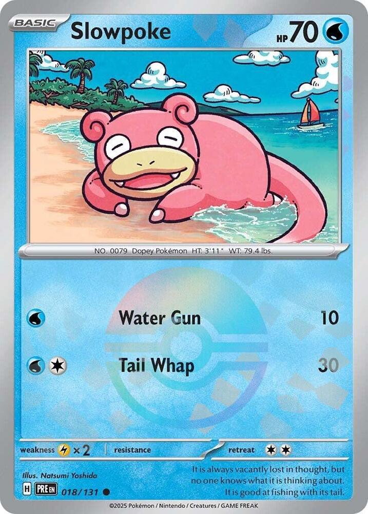 Slowpoke (018/131) (Poke Ball Pattern) [Scarlet & Violet: Prismatic Evolutions] | Exor Games Bridgewater