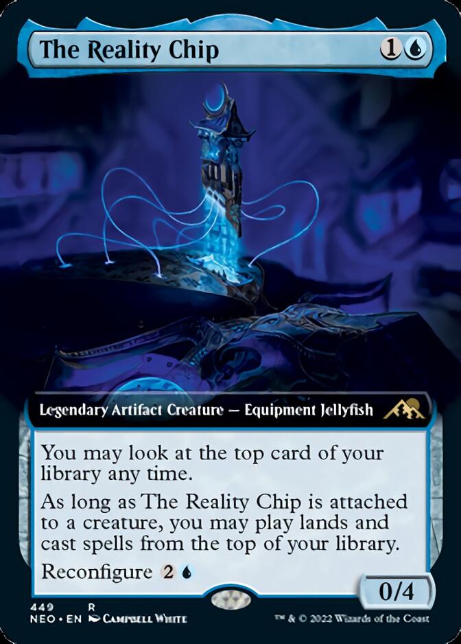 The Reality Chip (Extended Art) [Kamigawa: Neon Dynasty] | Exor Games Bridgewater