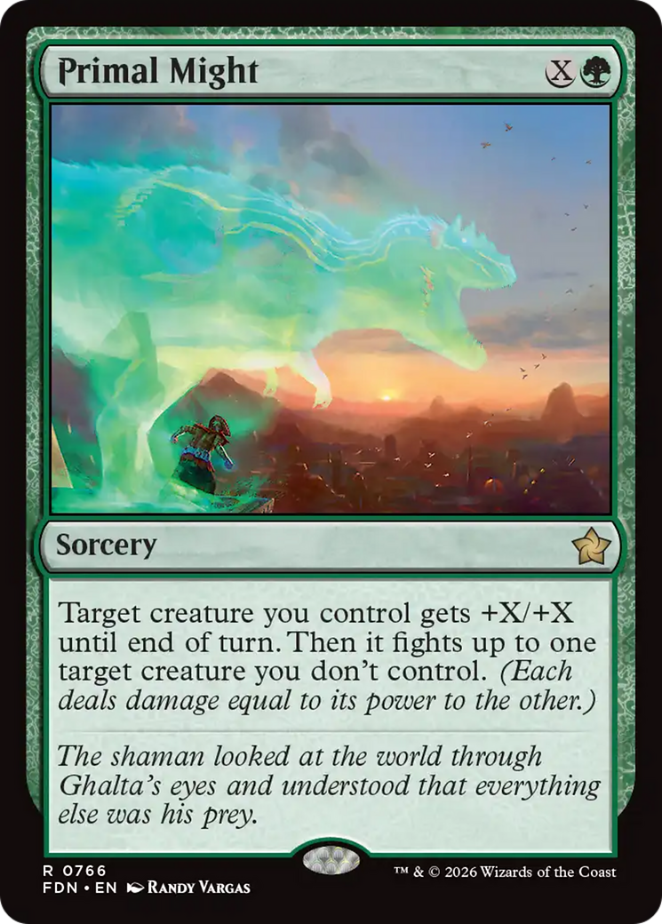Primal Might (0766) [Foundations] | Exor Games Bridgewater