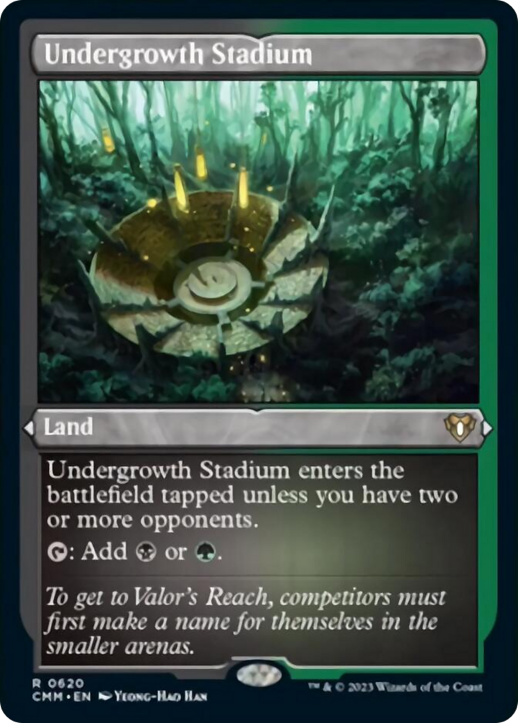 Undergrowth Stadium (Foil Etched) [Commander Masters] | Exor Games Bridgewater