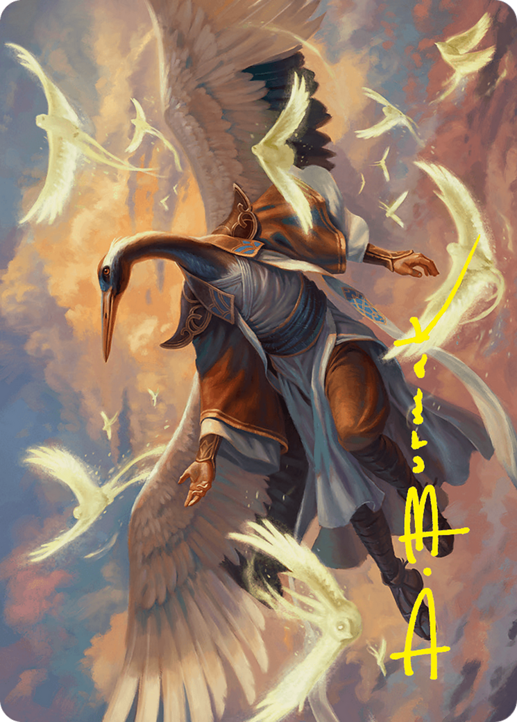 Kykar, Zephyr Awakener Art Card (16/54) (Gold-Stamped Signature) [Foundations Art Series] | Exor Games Bridgewater