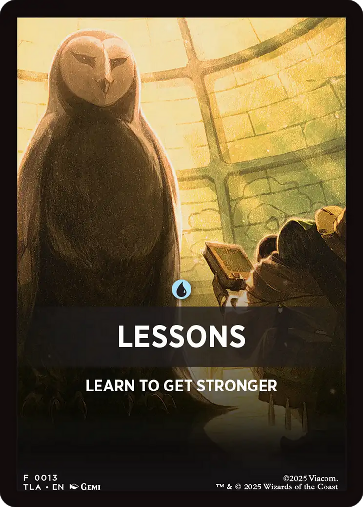 Lessons Theme Card [Avatar: The Last Airbender Tokens] | Exor Games Bridgewater
