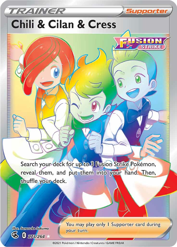 Chili & Cilan & Cress (273/264) [Sword & Shield: Fusion Strike] | Exor Games Bridgewater
