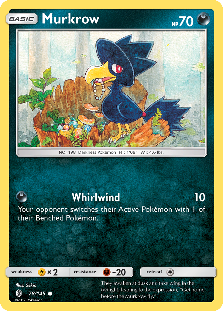 Murkrow (78/145) [Sun & Moon: Guardians Rising] | Exor Games Bridgewater