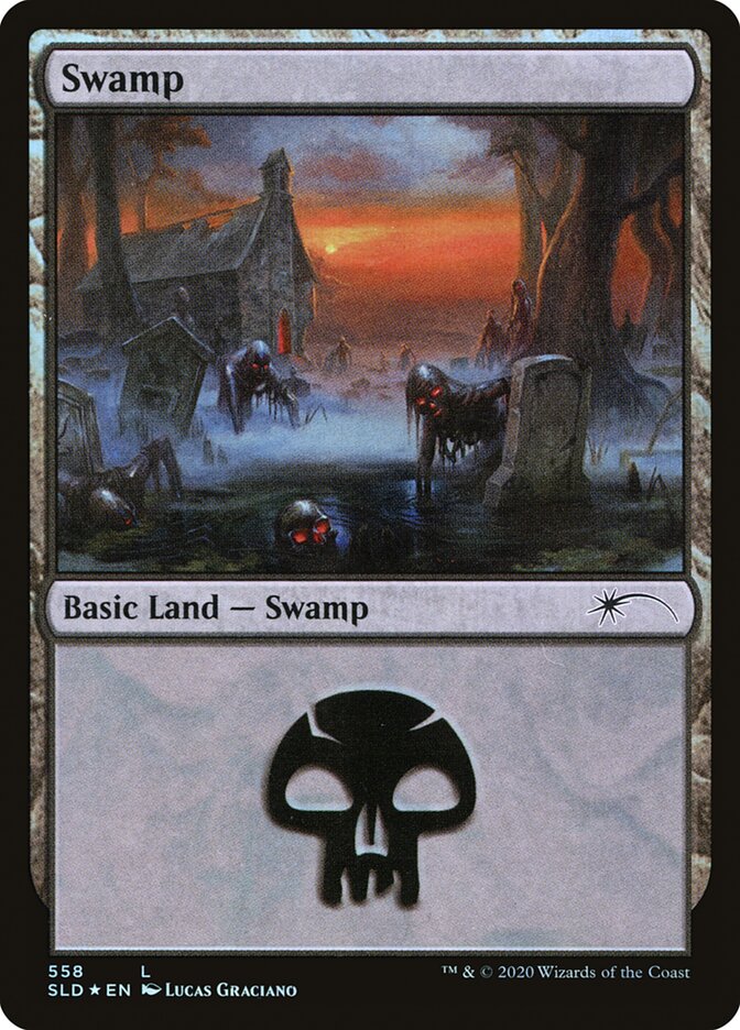 Swamp (Reanimated) (558) [Secret Lair Drop Promos] | Exor Games Bridgewater