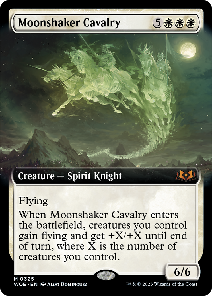 Moonshaker Cavalry (Extended Art) [Wilds of Eldraine] | Exor Games Bridgewater