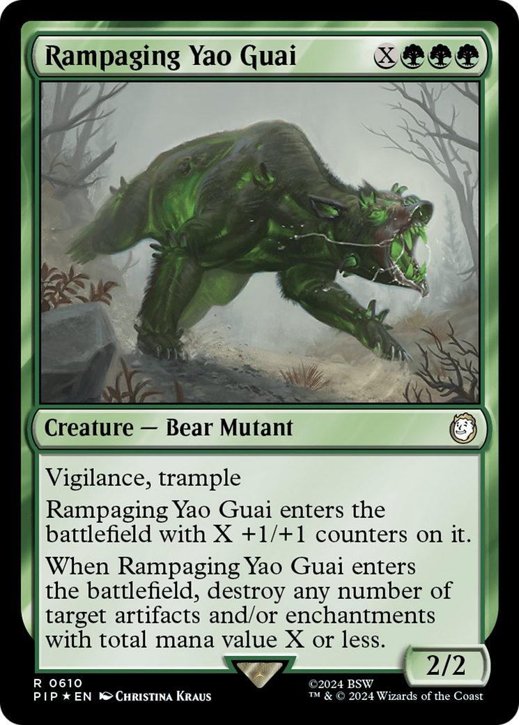 Rampaging Yao Guai (Surge Foil) [Fallout] | Exor Games Bridgewater