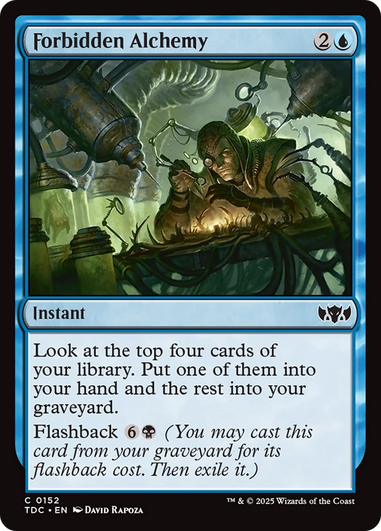 Forbidden Alchemy [Tarkir: Dragonstorm Commander] | Exor Games Bridgewater