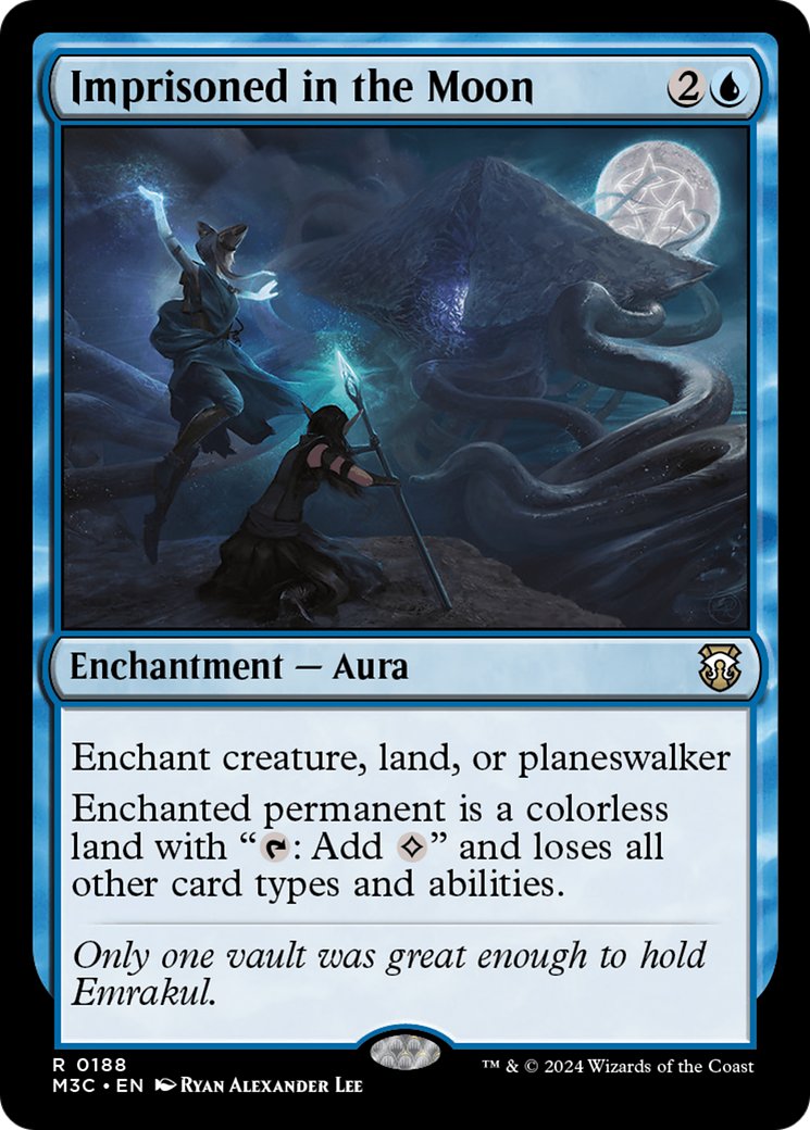 Imprisoned in the Moon (Ripple Foil) [Modern Horizons 3 Commander] | Exor Games Bridgewater