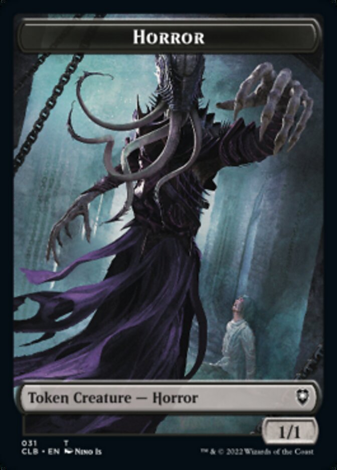 Horror // Eldrazi Horror Double-Sided Token [Commander Legends: Battle for Baldur's Gate Tokens] | Exor Games Bridgewater