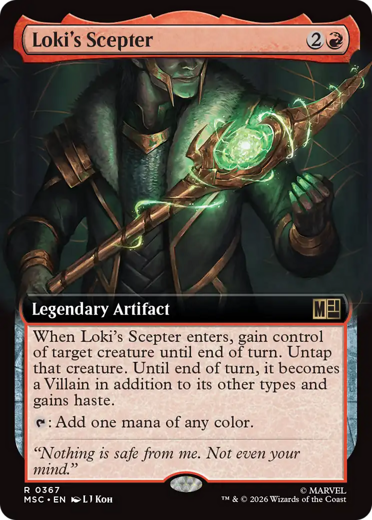 Loki's Scepter (Extended Art) [Marvel Super Heroes Commander] | Exor Games Bridgewater