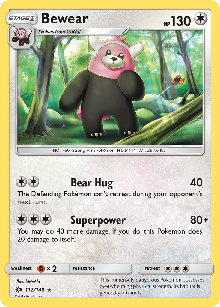 Bewear (112/149) [Sun & Moon: Base Set] | Exor Games Bridgewater