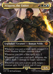 Aragorn, the Uniter (Borderless Alternate Art) [The Lord of the Rings: Tales of Middle-Earth] | Exor Games Bridgewater