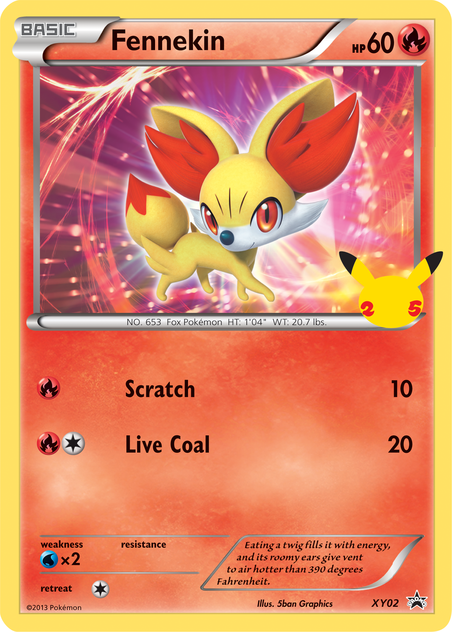 Fennekin (XY02) (Jumbo Card) [First Partner Pack] | Exor Games Bridgewater