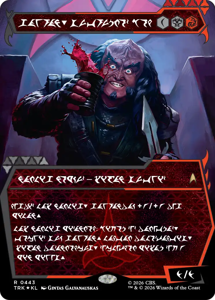 Gowron, Eager for Battle (Showcase) (Klingon) [Star Trek] | Exor Games Bridgewater