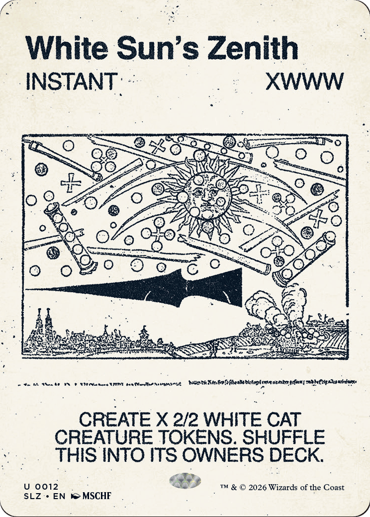 White Sun's Zenith (0012) [Secret Lair x MSCHF: The Zeta Set] | Exor Games Bridgewater