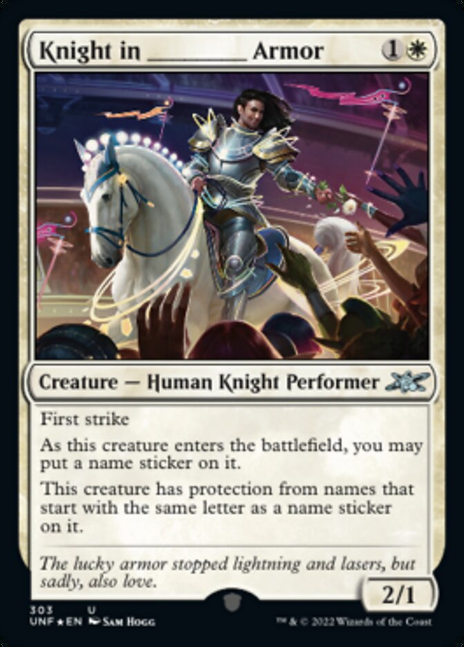 Knight in _____ Armor (Galaxy Foil) [Unfinity] | Exor Games Bridgewater