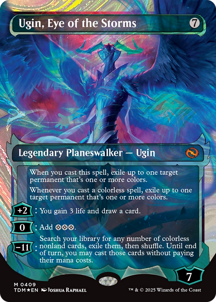 Ugin, Eye of the Storms (Showcase) (Halo Foil) [Tarkir: Dragonstorm] | Exor Games Bridgewater