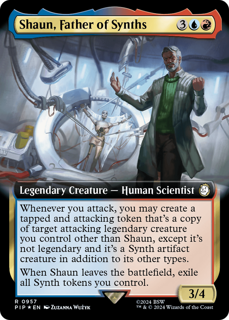 Shaun, Father of Synths (Extended Art) (Surge Foil) [Fallout] | Exor Games Bridgewater