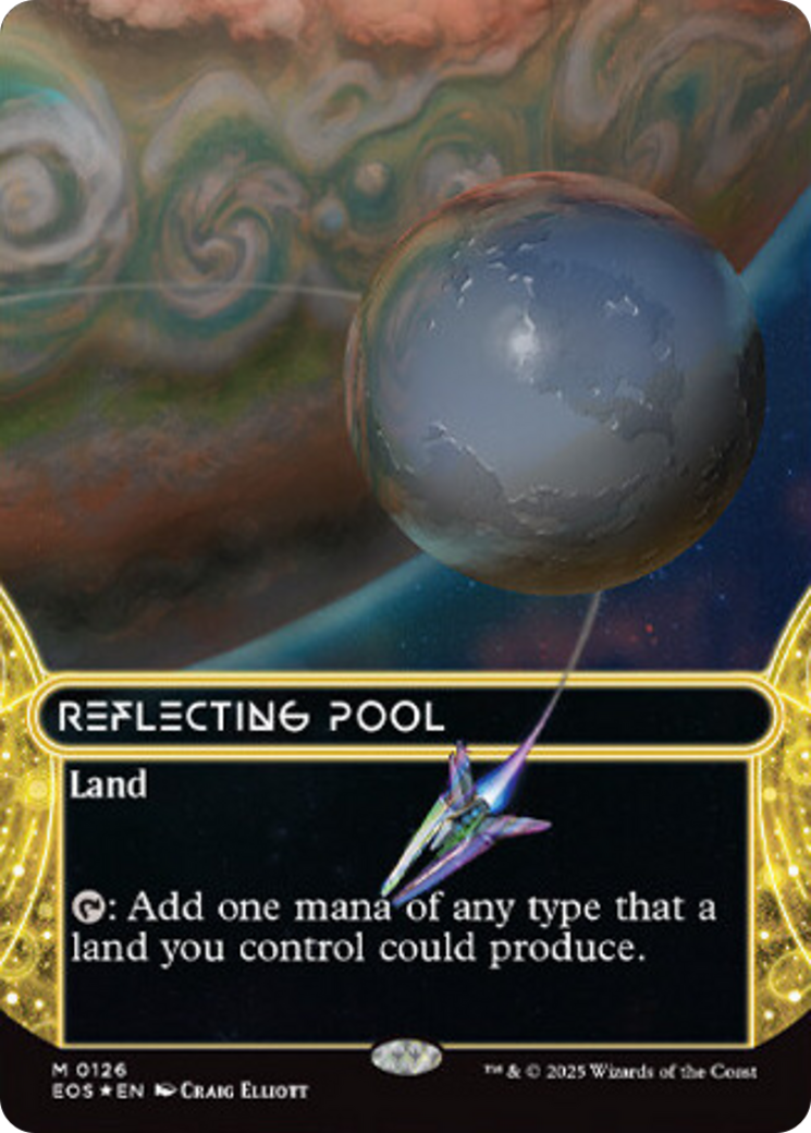 Reflecting Pool (0126) (Borderless) (Galaxy Foil) [Edge of Eternities: Stellar Sights] | Exor Games Bridgewater