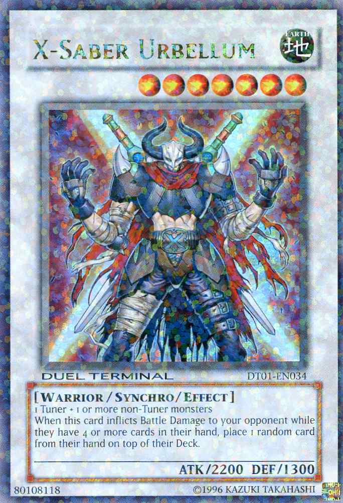X-Saber Urbellum [DT01-EN034] Ultra Rare | Exor Games Bridgewater