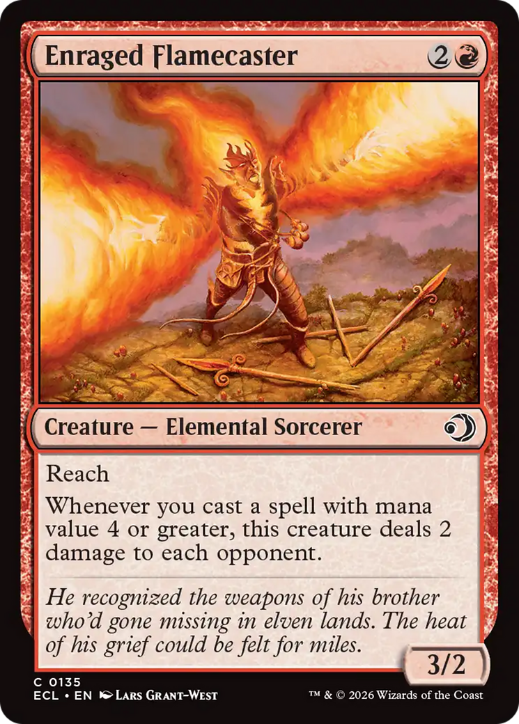 Enraged Flamecaster [Lorwyn Eclipsed] | Exor Games Bridgewater