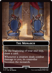The Blackjack // The Monarch Double-Sided Token (Surge Foil) [FINAL FANTASY Commander Tokens] | Exor Games Bridgewater