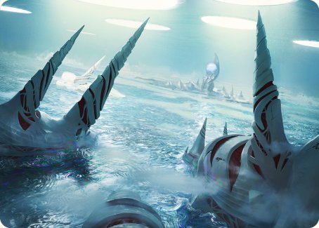 Seachrome Coast Art Card [Phyrexia: All Will Be One Art Series] | Exor Games Bridgewater