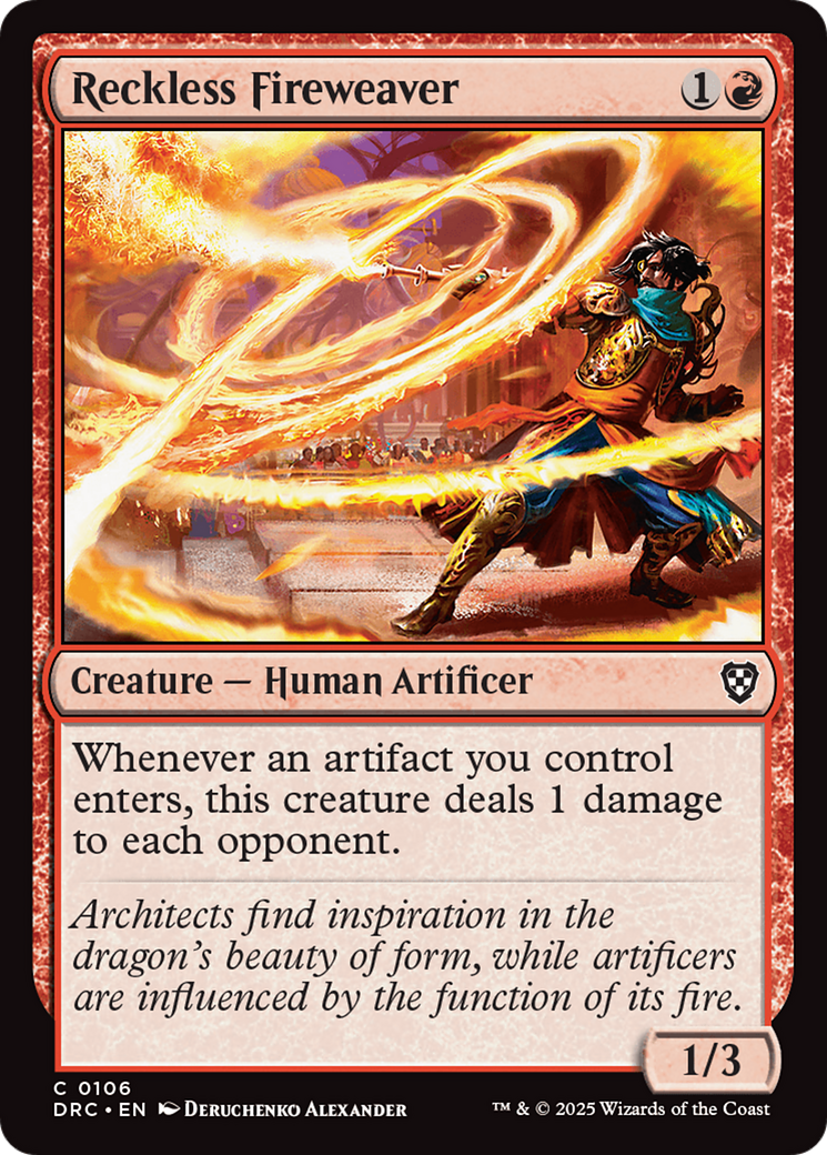 Reckless Fireweaver [Aetherdrift Commander] | Exor Games Bridgewater