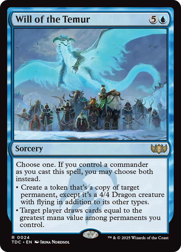 Will of the Temur [Tarkir: Dragonstorm Commander] | Exor Games Bridgewater