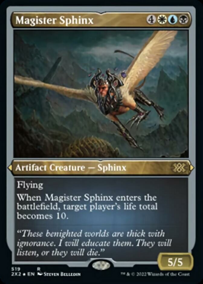 Magister Sphinx (Foil Etched) [Double Masters 2022] | Exor Games Bridgewater