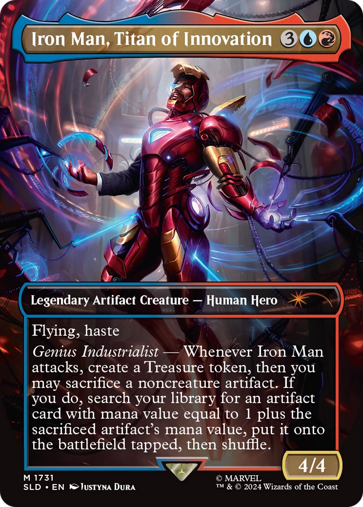 Iron Man, Titan of Innovation (Rainbow Foil) [Secret Lair Drop Series] | Exor Games Bridgewater