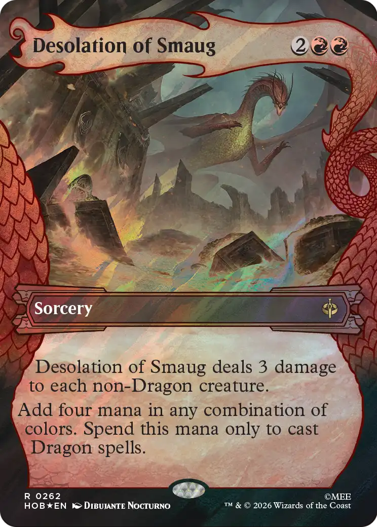 Desolation of Smaug (Showcase) (Surge Foil) [The Hobbit] | Exor Games Bridgewater