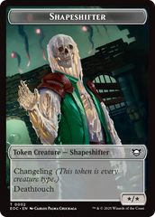 Shapeshifter // Golem (0013) Double-Sided Token [Edge of Eternities Commander Tokens] | Exor Games Bridgewater