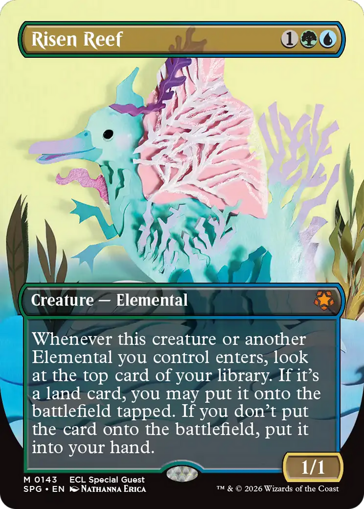 Risen Reef (Borderless) [Lorwyn Eclipsed Special Guests] | Exor Games Bridgewater