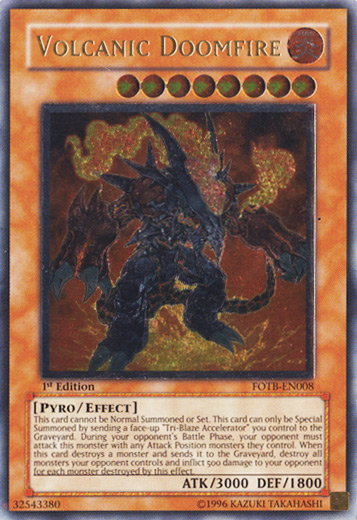 Volcanic Doomfire [FOTB-EN008] Ultimate Rare | Exor Games Bridgewater