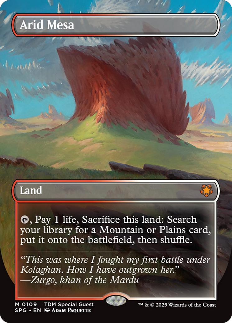 Arid Mesa (Borderless) [Tarkir: Dragonstorm Special Guests] | Exor Games Bridgewater