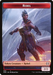 Rebel // Drone Double-Sided Token [Phyrexia: All Will Be One Tokens] | Exor Games Bridgewater