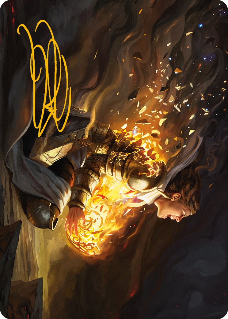 Vanish into Eternity Art Card (Gold-Stamped Signature) [Phyrexia: All Will Be One Art Series] | Exor Games Bridgewater